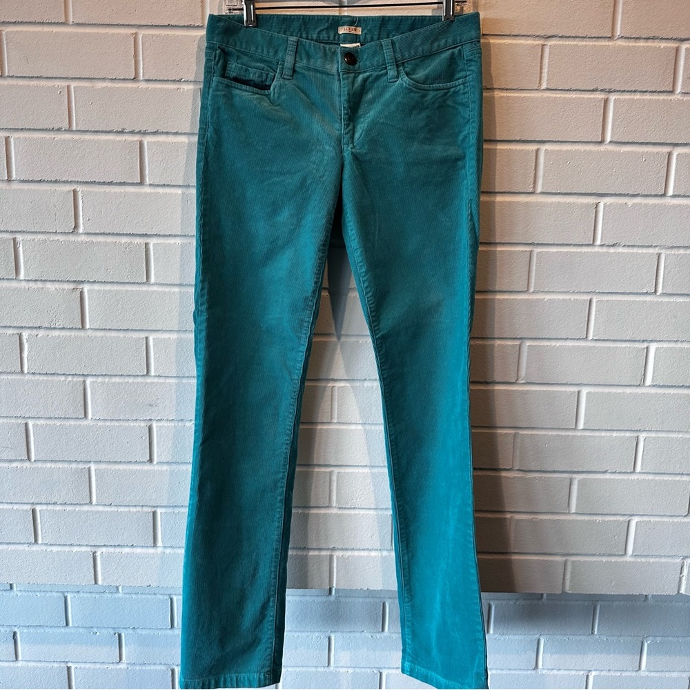 J.Crew matchstick turquoise cords